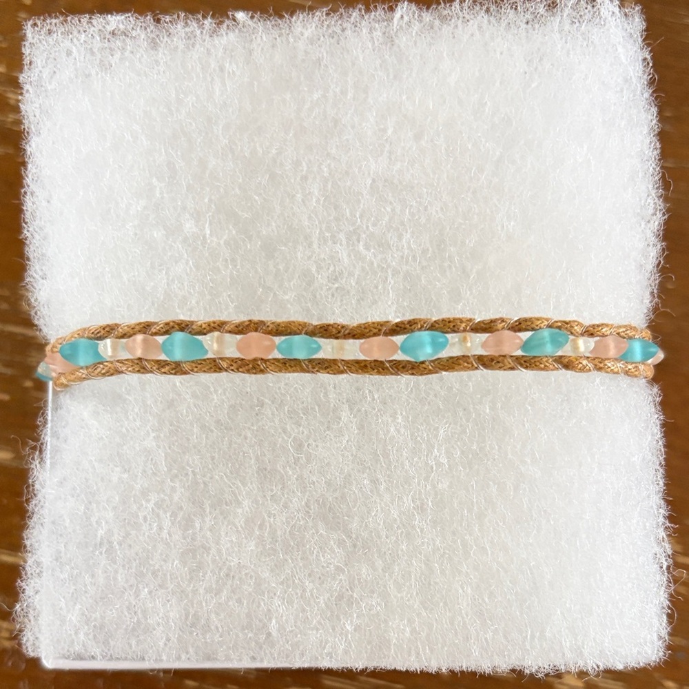 lotus and luna beaded anklet